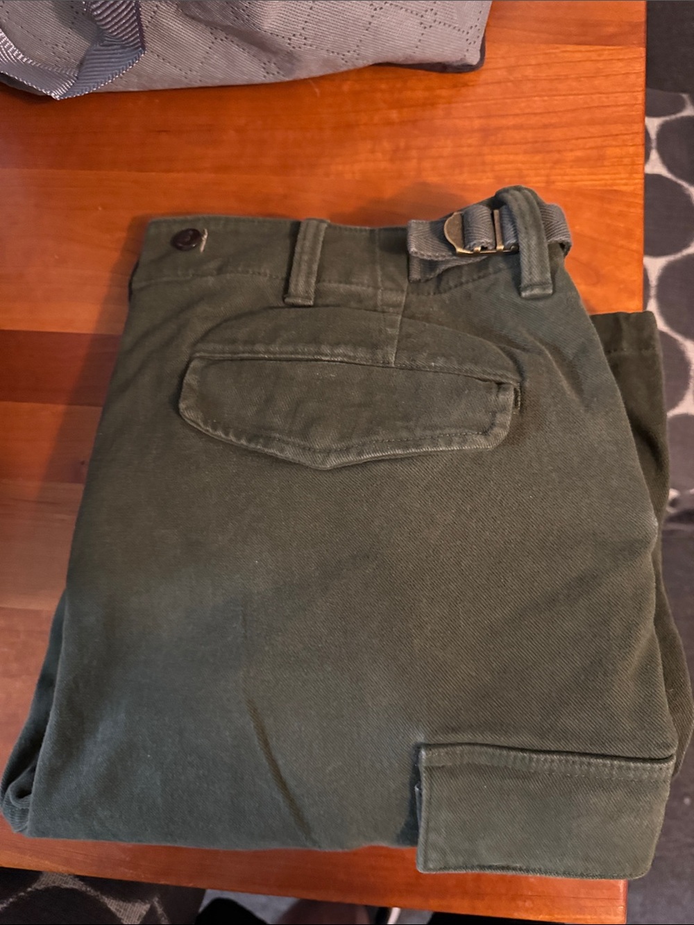 Banana Republic Men's Olive Green Cotton Utility Pants